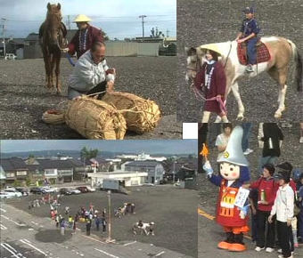 戸出御蔵跡での出発前の状況