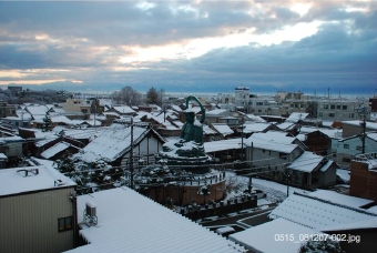 大仏寺周辺の雪景色