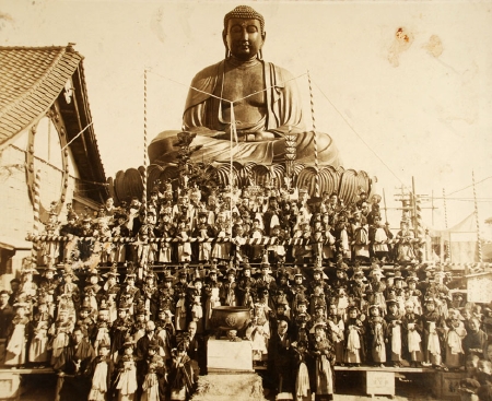 昭和８年、銅像大仏完成の写真